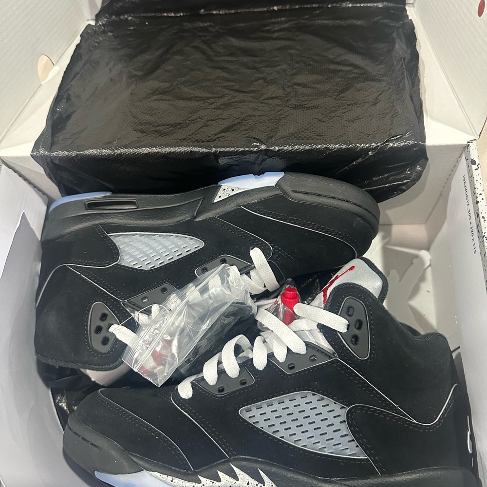 Big kids black and grey Jordan’s